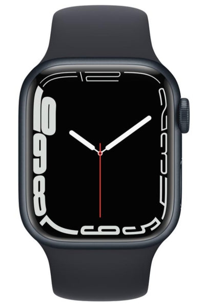 Apple Watch Series 7 Cellular, 45mm Black Aluminium Case with Clover Sport Band - Regular