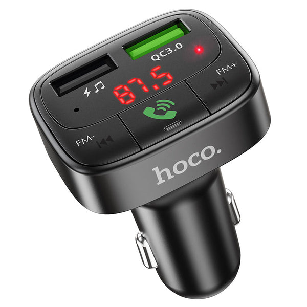 HOCO in Car wireless Bluetooth FM Transmitter and Phone charger Power adapter E59
