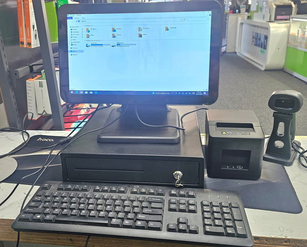 Brand New Touch screen.  All in one Double Screen POS(point of Sale) system / Cash register with Printer and Scanner $1399