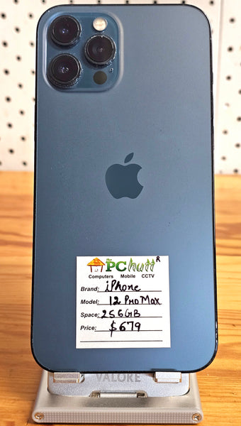 Apple iPhone 12 pro max Refurbished phone, 256GB,Pacific Blue,$679