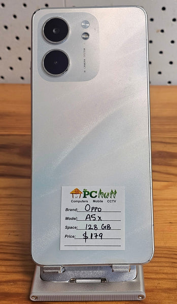 Oppo A5x Pre-owned phone, 128 GB, $179
