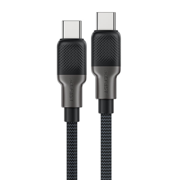 AceFast 3A/60W Fast Charging Cable | USB-C to USB-C (60W) &amp; USB-A to USB-C (3A) Super Durable Zinc Alloy Nylon Braided Cable w/ Silicon Inner Sheath (C10)