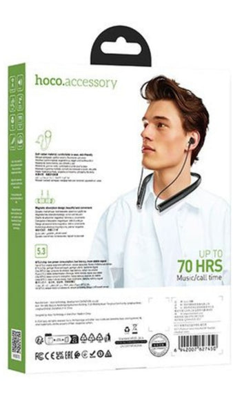 Sports Bluetooth Earphone w/ 70 Hours Long Battery Life, Flexible Neck Band (ES71)