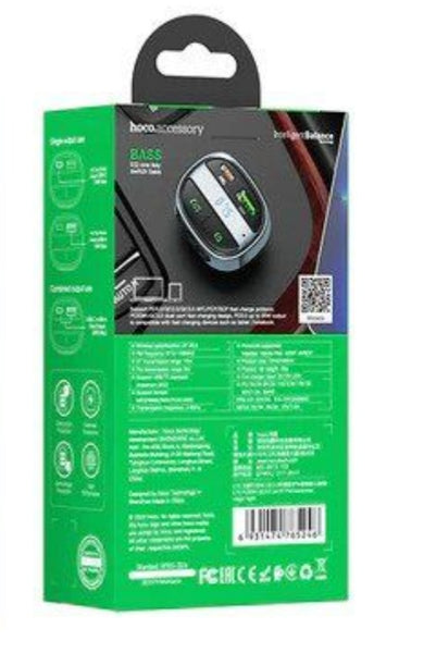 Hoco E70 PD30W + QC3.0 Car Charger with Wireless FM Transmitter