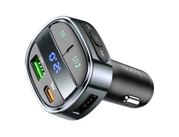 Hoco E70 PD30W + QC3.0 Car Charger with Wireless FM Transmitter