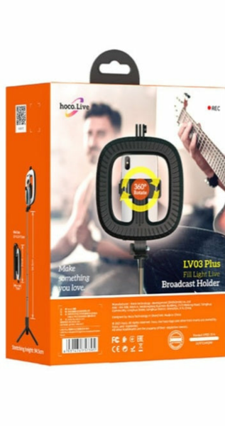 Hoco Ring Light Tabletop Phone holder Tablet Holder “LV03 Plus Showfull” for live broadcast