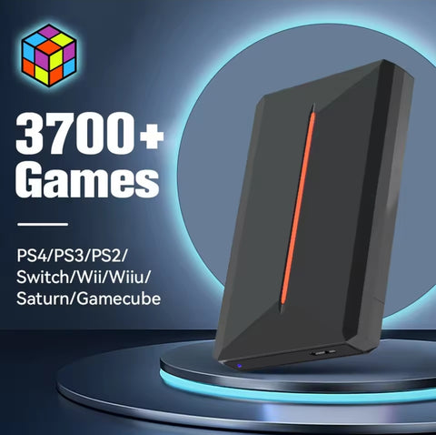 500GB Gaming Hard Drive With 3700+ Games Plug & Play For Win PC Launchbox