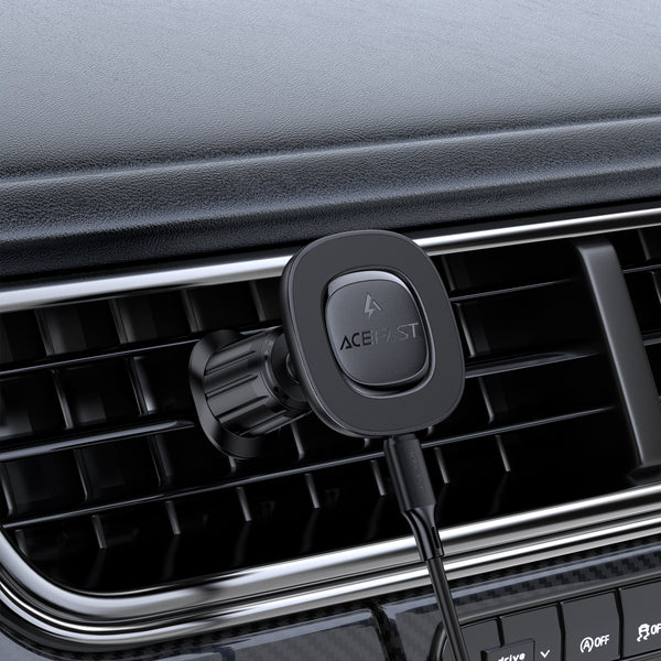 AceFast 15W Magnetic Wireless Charging Air Vent Phone with Round Magnet (D46)