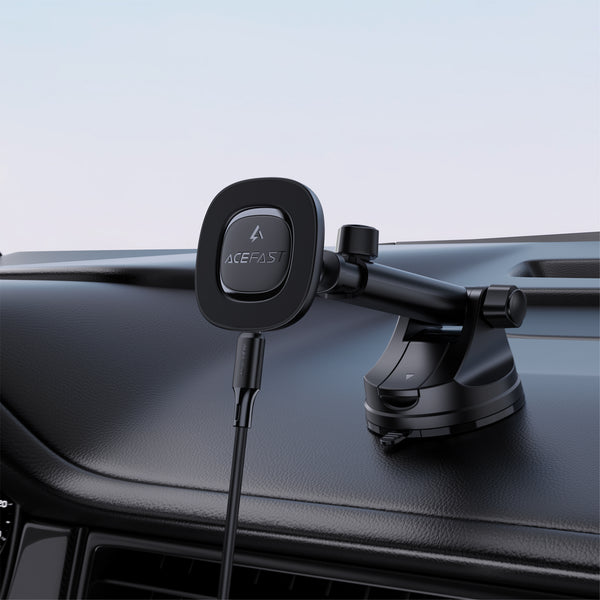 AceFast 15W Magnetic Wireless Charging Phone Holder for Windshield / Dashboard (D47)