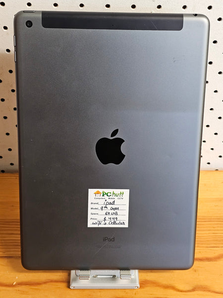 Apple iPad 9th Gen 64GB Wifi + Cellular, Pre-owned