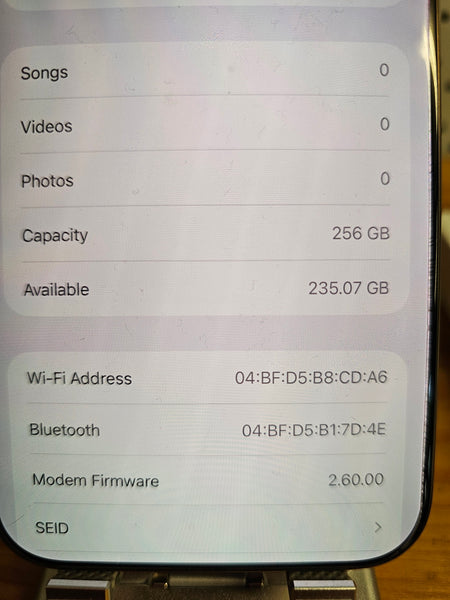 Iphone 16 Pro Max Preowned phone 256gb Desert Titanium