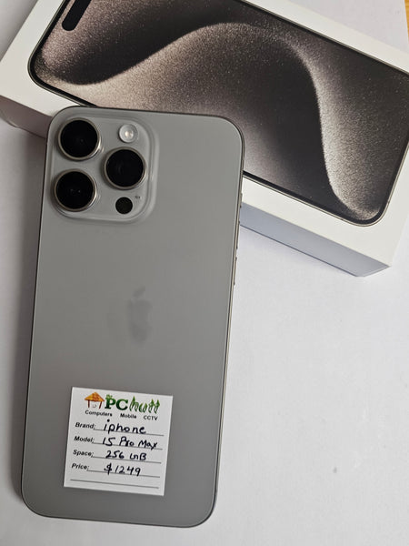 Apple iPhone 15 Pro Max 256GB, Pre-owned Phone