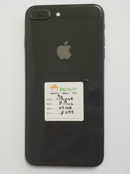 Apple iphone 8 Plus 64GB, No Touch iD, Preowned Mobile Phone
