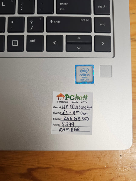 HP EliteBook 840 14" inch intel(R) Core(TM) i5-8350U 256GB SSD/ 8GB RAM, Pre-owned Laptop