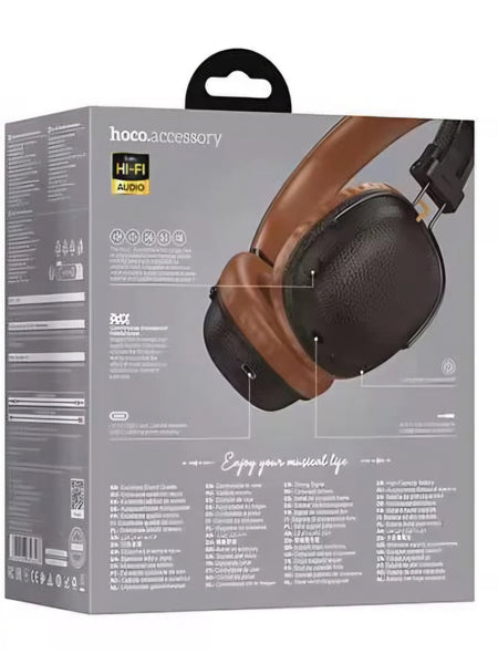 Hoco. W64 Wireless Headphones with 32+ Hours of Wireless PlayTime, Brand New