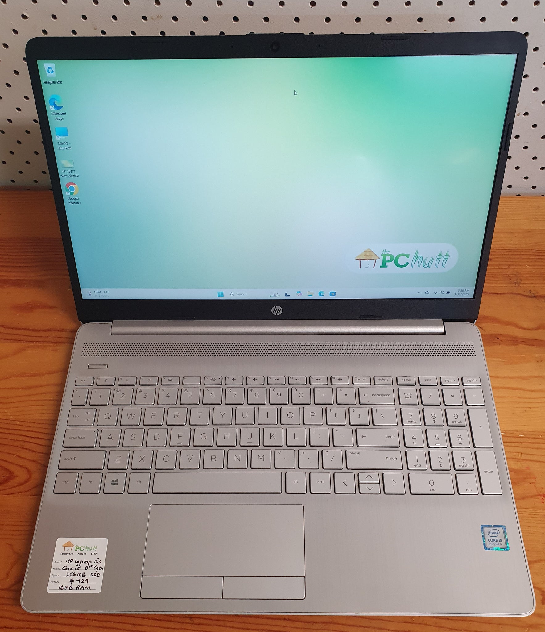 HP Laptop 15s Core i5-8th Gen 256GB SSD/16GB RAM,  Pre-owned Laptop