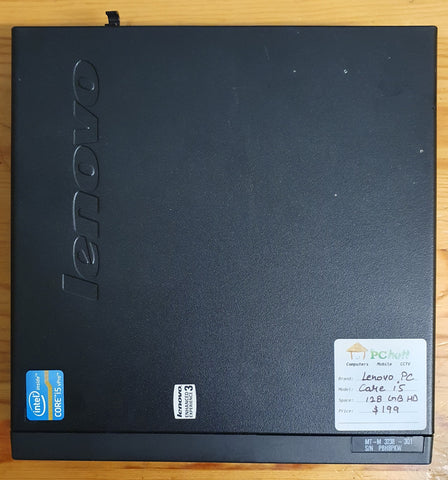 Lenovo Mini Desktop PC Core i5 128GB HD, Pre-owned
