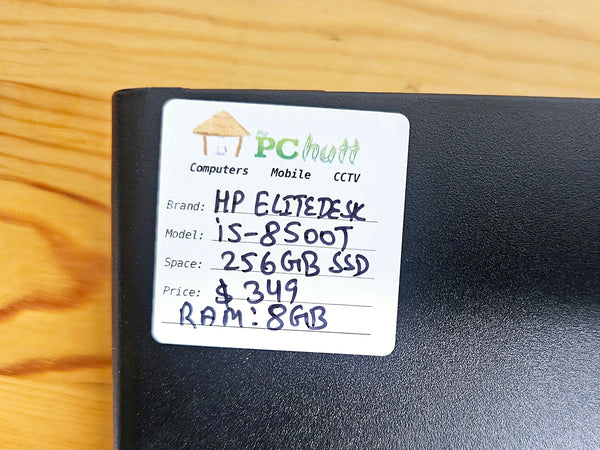 HP ELITE DESK Core i5-8500T, 8GB, 256GB SSD, Pre-owned Desktop
