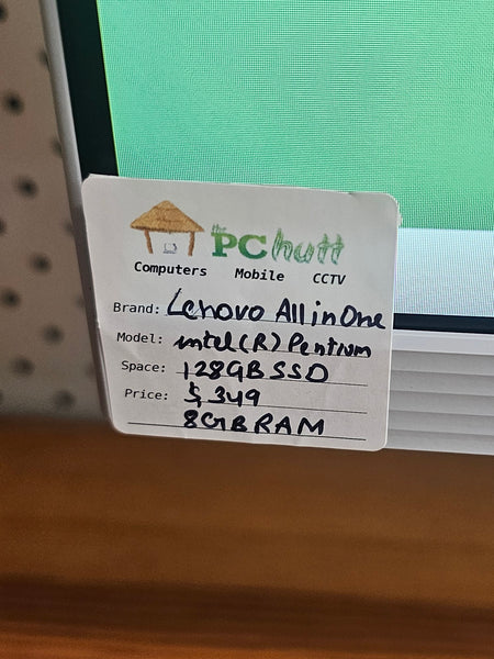 Lenovo All in One Desktop PC intel(R) Pentium(R) Gold, 128GB SSD, Pre-owned Desktop