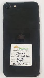 Apple iPhone SE 2nd Generation,  64GB, Pre-owned Phone, No Touch iD