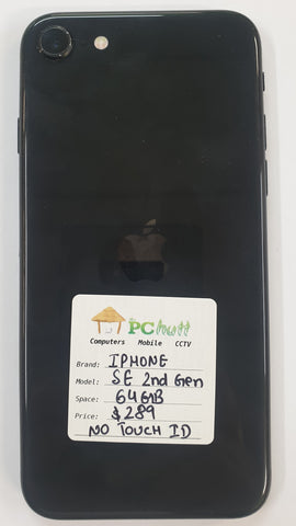 Apple iPhone SE 2nd Generation,  64GB, Pre-owned Phone, No Touch iD
