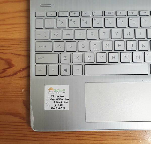 HP Laptop 15s AMD Athlon Silver. 256GB SSD, Pre-owned Laptop