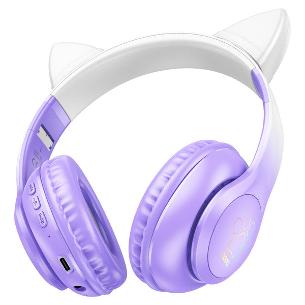 Bluetooth Cat Ear Headset w/ LED Light (W42)