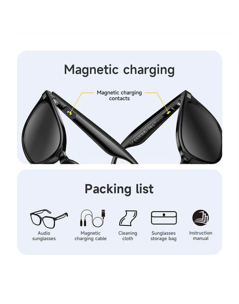 HOCO Air conduction wireless Bluetooth audio glasses Model: DI87 Max