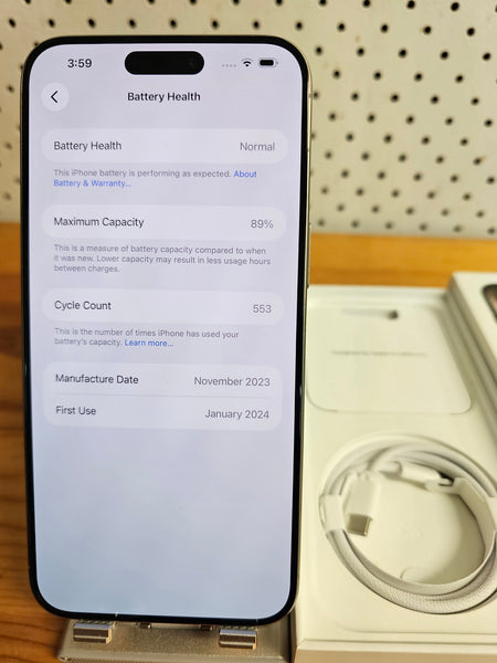 Iphone 15 Pro Max Preowned Phone 256gb Natural Titanium