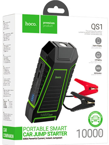 Hoco. QS1 Portable Smart Car Jump Starter Power Bank W/LED Light(1000mAh)