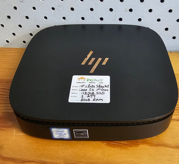 HP Elite Slice G2 Quad Core i5-7500T, 8GB, 128GB SSD, Pre-owned Desktop