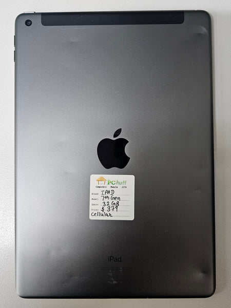 Apple iPad 7th Generation, A2200, 32GB Cellular, Pre-owned iPad