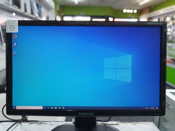 Toshiba 1080 Full HD 23" inch VGA Port Monitor, Pre-owned