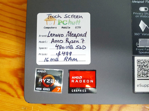 Lenovo IdeaPad, 480GB SSD/16GB RAM, Pre-owned Laptop
