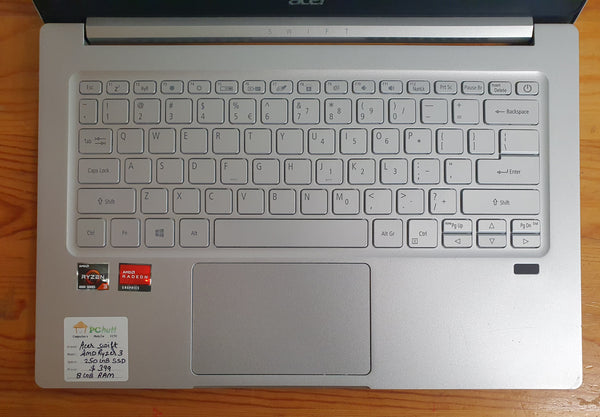 Acer Swift AMD Ryzen 3, 250GB SSD/8GB RAM Pre-owned Laptop