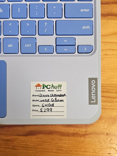 Lenovo Chromebook 11.6" inch HD intel Celeron 64GB, Pre-owned Laptop