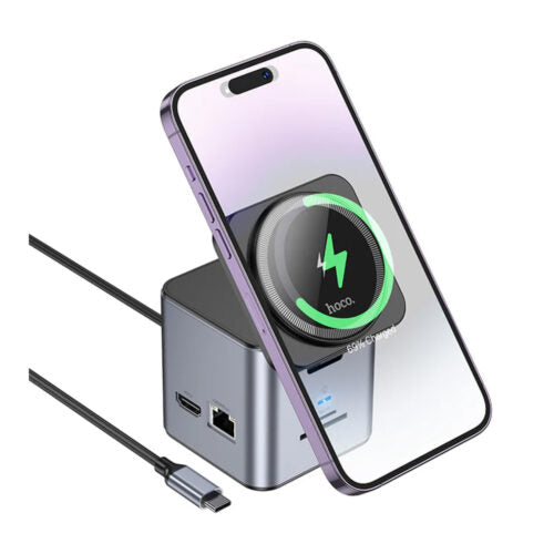 Hoco HB49 Effortless 9-in-1 Wireless Fast Charging Desktop Station, Brand New