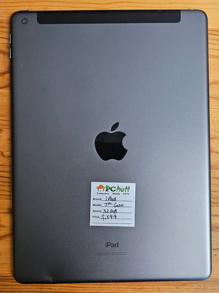 Apple iPad 7th Gen 10.2" Cellular+Wi-Fi 32GB, Pre-owned iPad