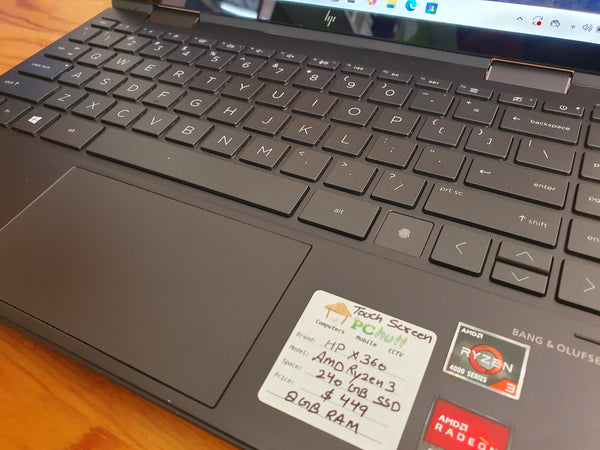 HP Envy X360 AMD Ryzen 3 Touch Screen, Pre-owned Laptop