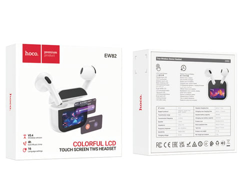 Hoco. EW82 Colorful  LCD Touch Screen TWS Headset