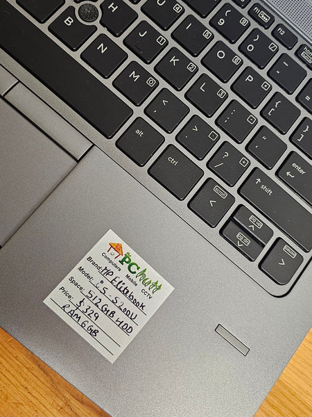 HP EliteBook 820 12.5" inch Core i5-5200U 512GB HDD/6GB RAM, Pre-owned Laptop