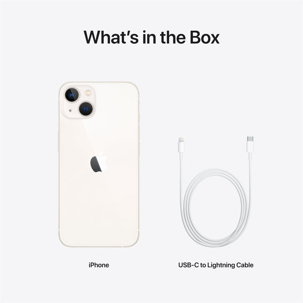 Apple iPhone 13 - 128GB - Starlight (White Color), Brand New
