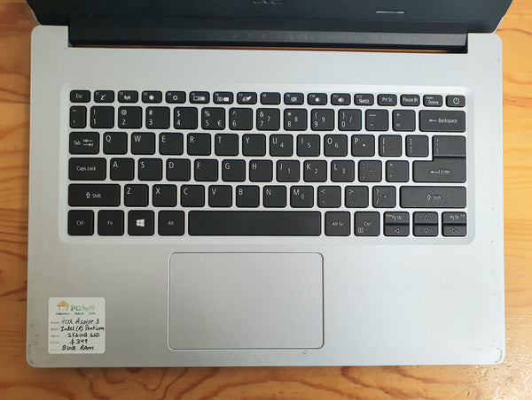 Acer Aspire 3 Intel (R) Pentium 256GB SSD, Pre-owned Laptop