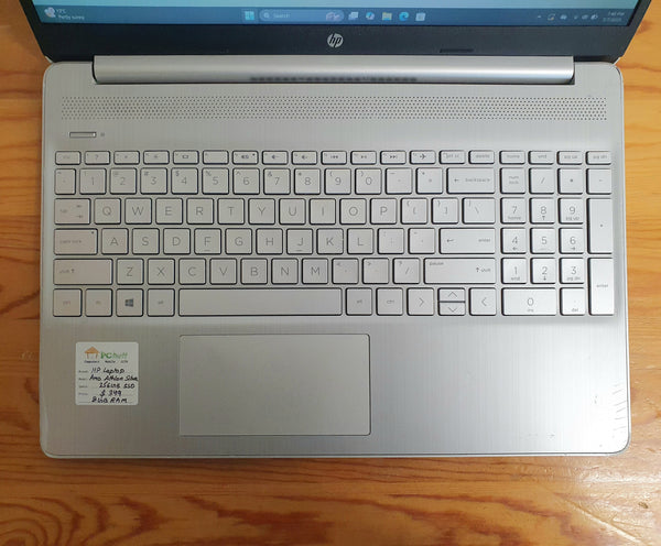 HP Laptop 15s AMD Athlon Silver. 256GB SSD, Pre-owned Laptop