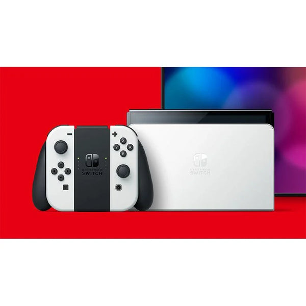 Nintendo Switch OLED Model Console White with Free MarioKart Deluxe Game Special Edition