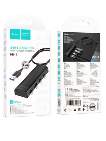 Hoco HB41 4 in 1 Converter, Brand New