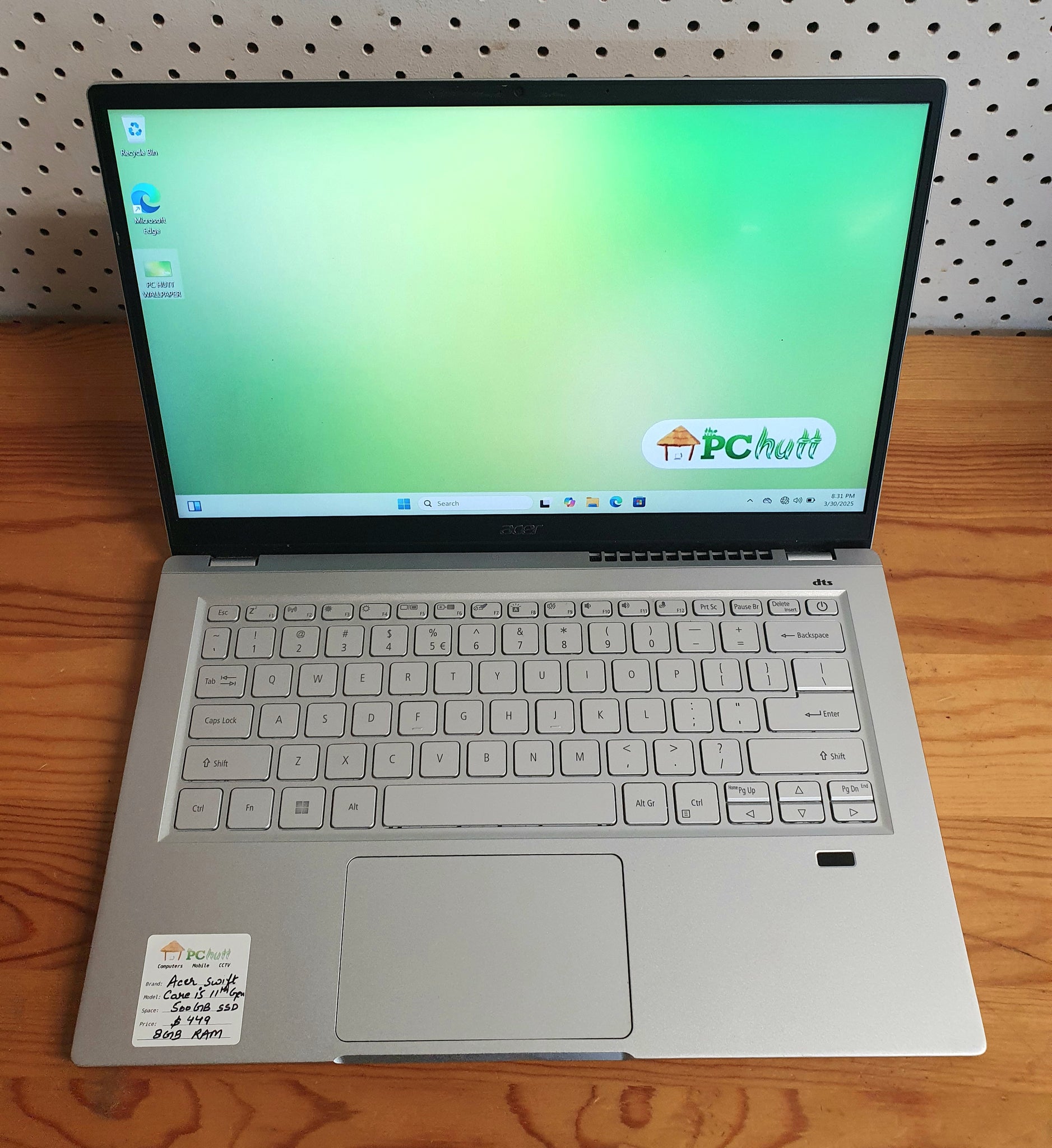 Acer Swift 3 Core i5-11th Gen, 500GB SSD/8GB RAM Pre-owned Laptop