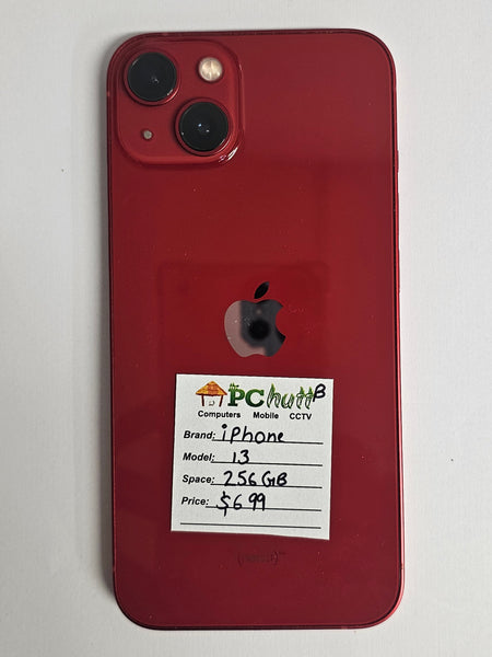 Apple iPhone 13-Red 256GB, Refurbished Phone