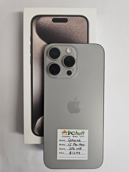 Apple iPhone 15 Pro Max 256GB, Pre-owned Phone
