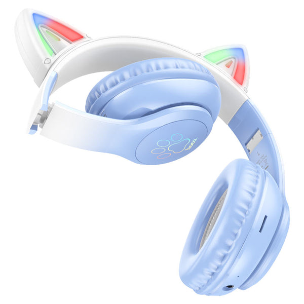 Bluetooth Cat Ear Headset w/ LED Light (W42)